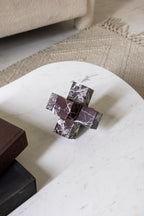 Escultura Geométrica de Mármol Dark