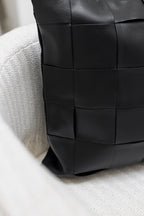 Set de 2 Cojines Monolito Ecopiel Negros